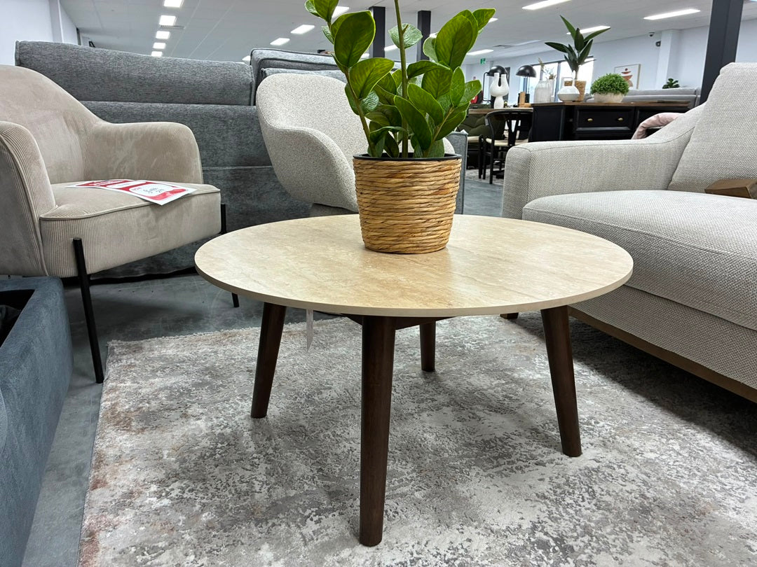 Round 80cm Coffee Table – Sintered Stone Top