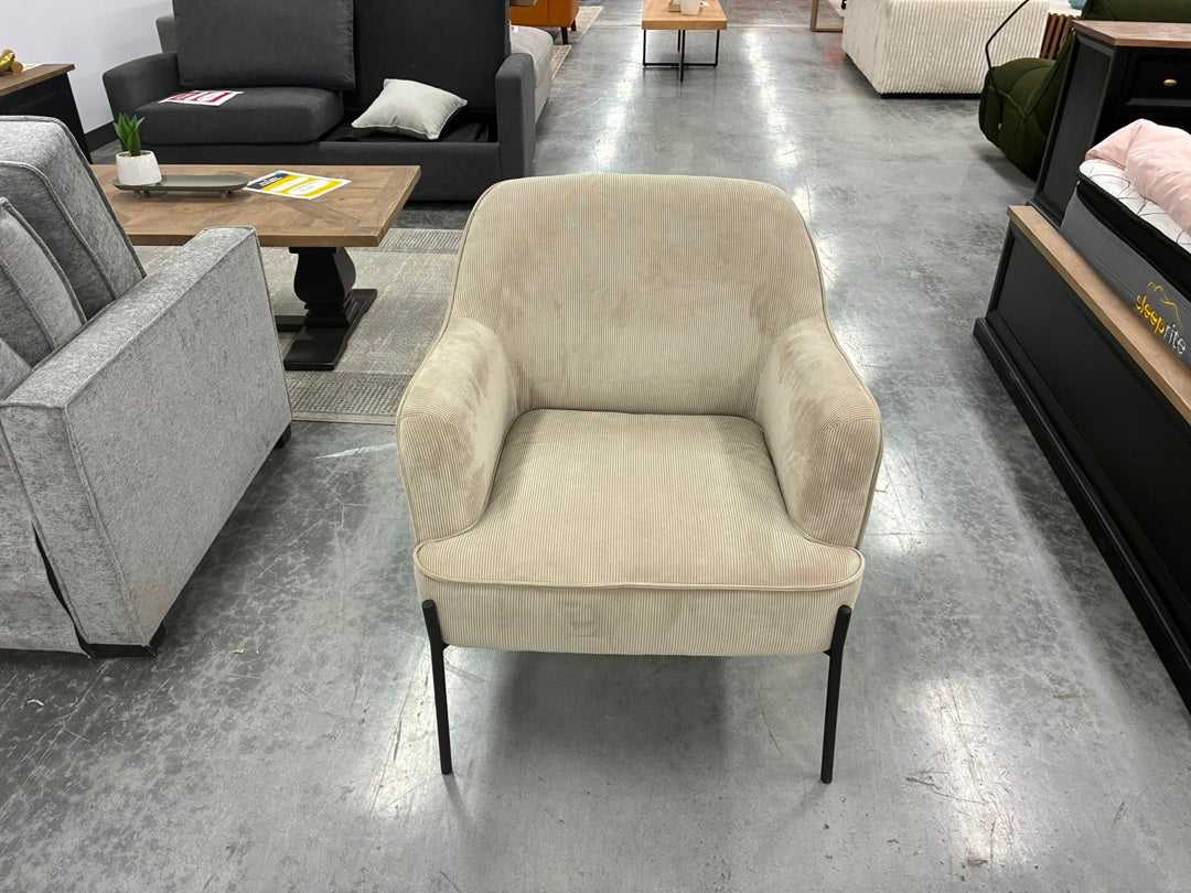 Fabric Armchair – Silver Grey