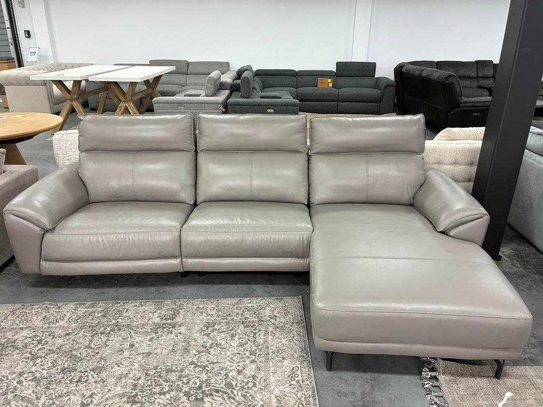 Leather Electric Recliner Chaise Lounge – LHF