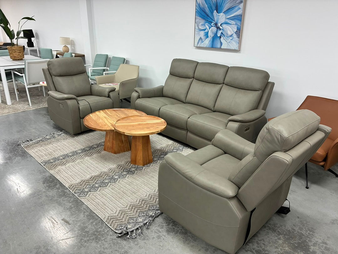 Leather Recliner Sofa Suite – Splint
