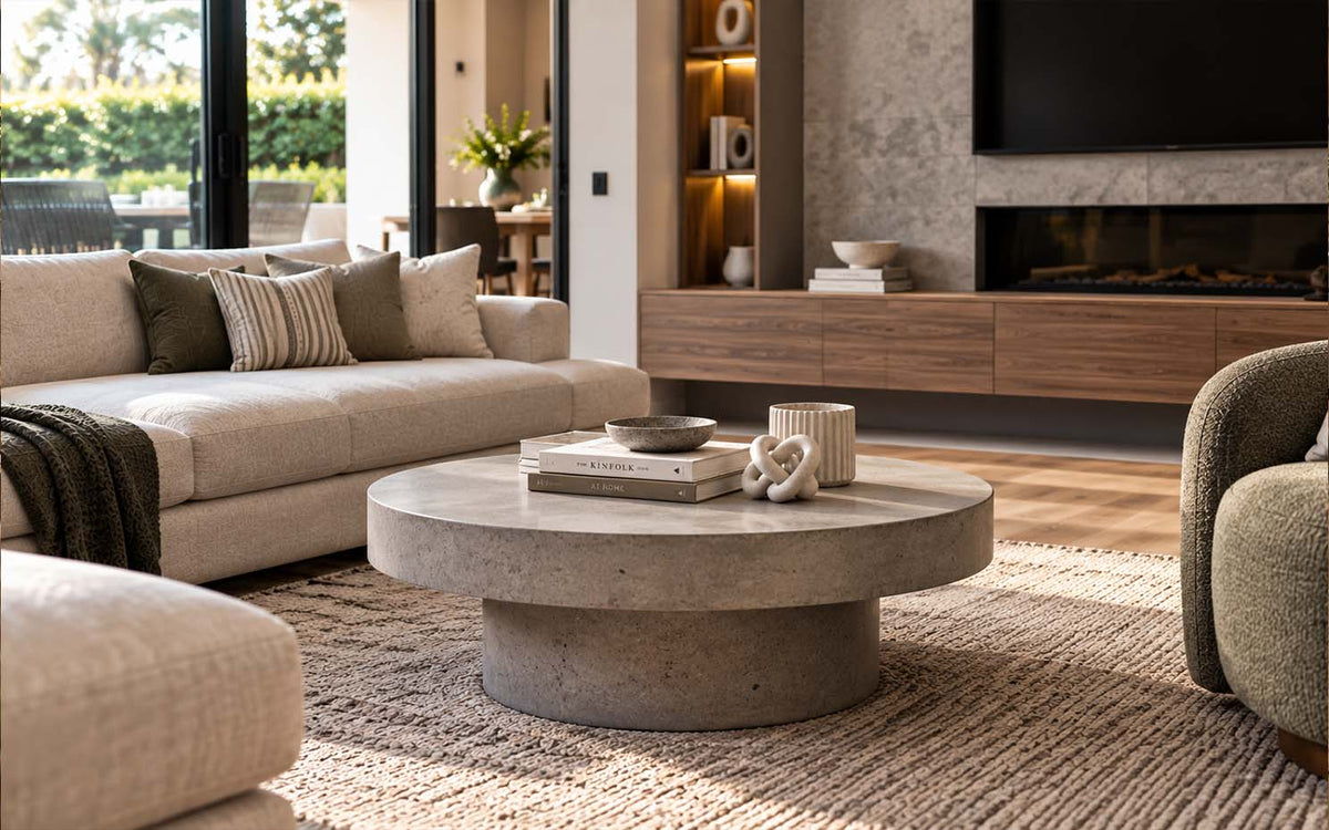 Rise of Concrete Coffee Tables: A Perfect Blend of Industrial Chic and Modern Design