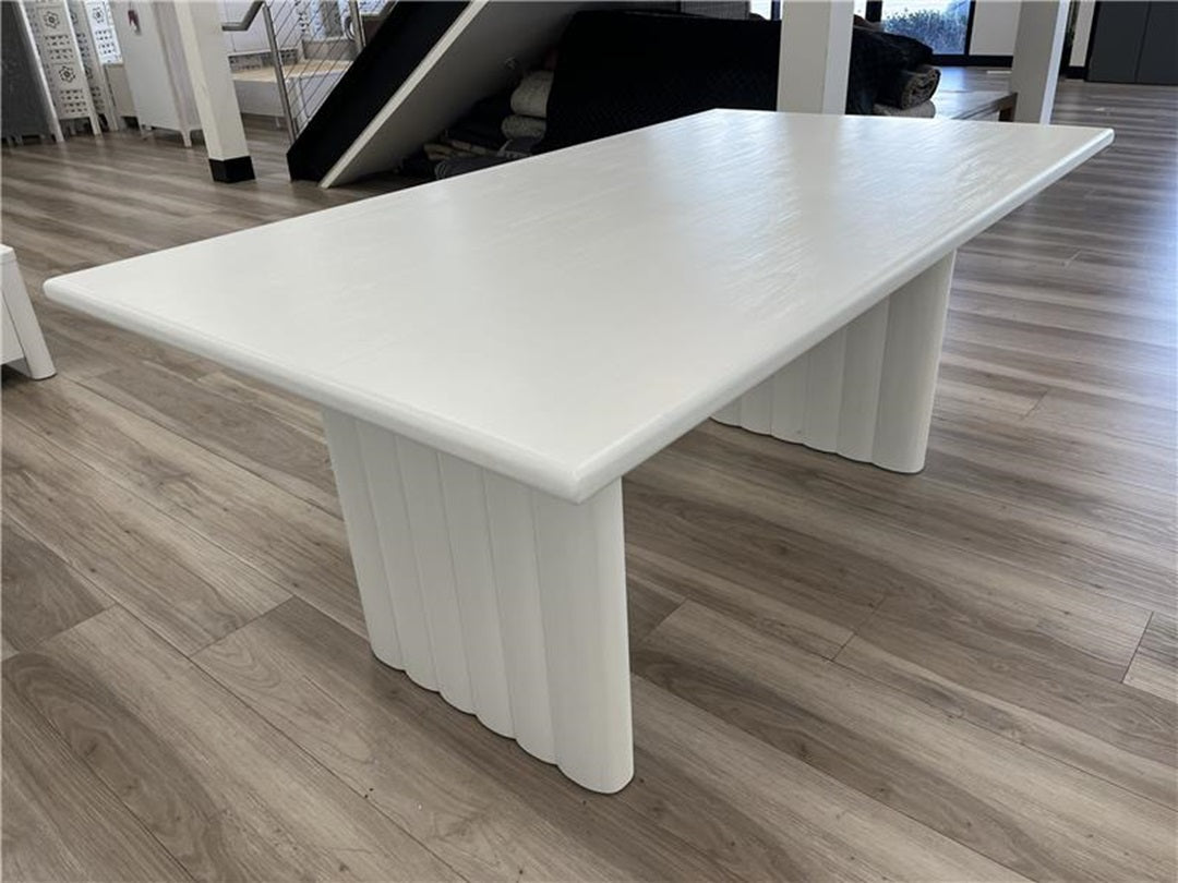 180cm White Timber Dining Table