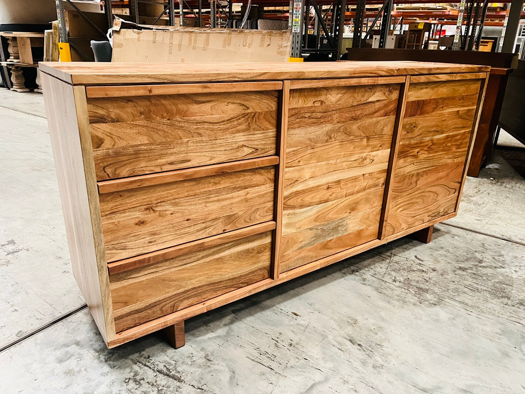 2 Door 3 Drawer Solid Mangowood Buffet