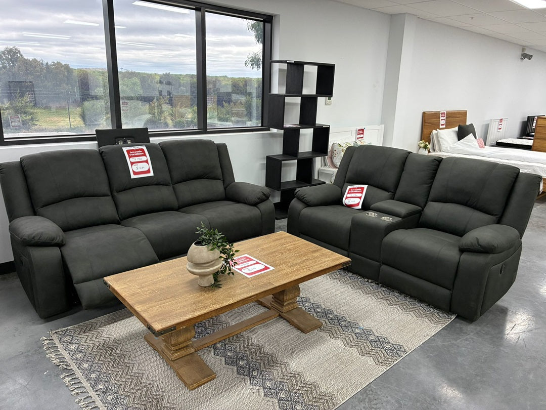 3 + 2 Seater Electric Recliner Set – Jet Colour