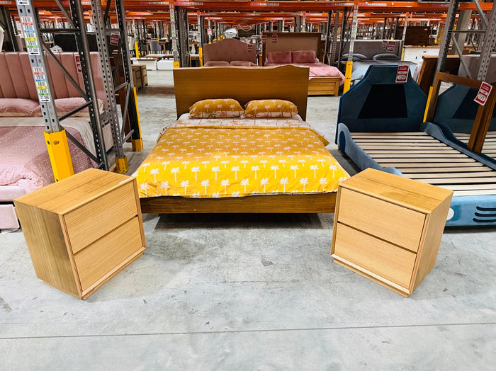 3pc Natural Timber Queen Bedroom Package
