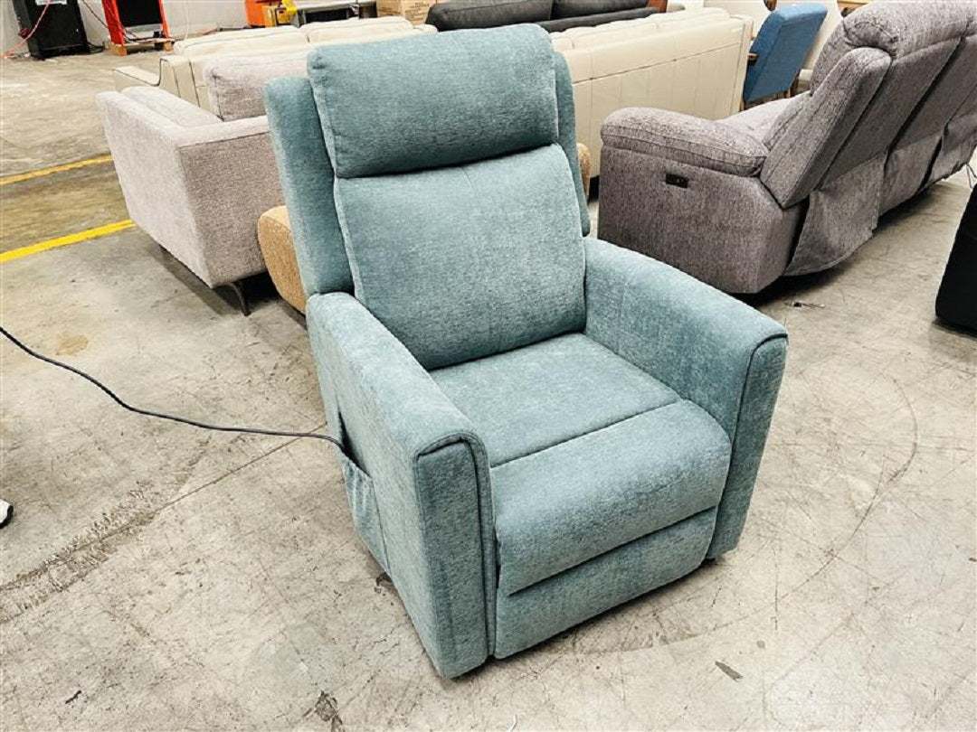 Aqua Fabric Dual Motor Lift Chair