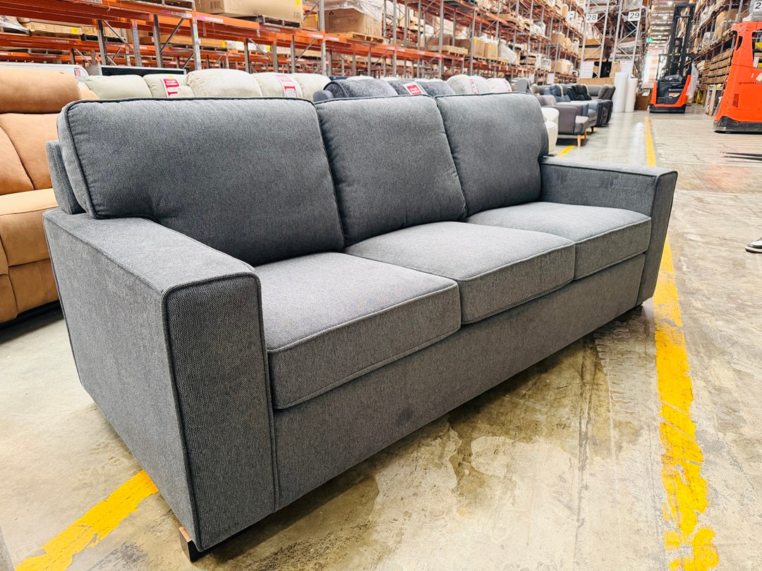 Charcoal Fabric 3 Seater Sofa Bed