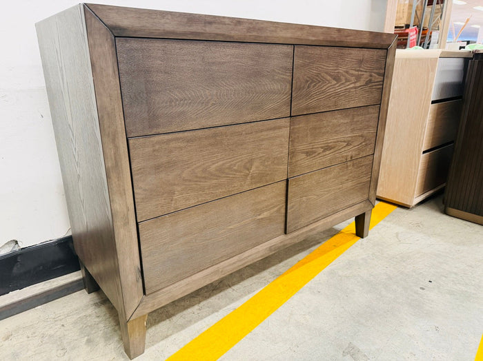 Chocolate Timber 6 Drawer Dresser