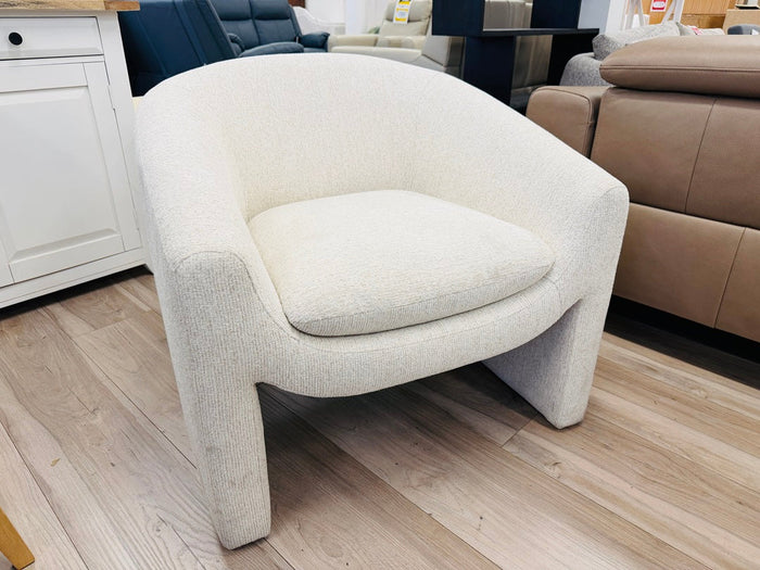 Cream Fabric Premium Tub Style Arm Chair