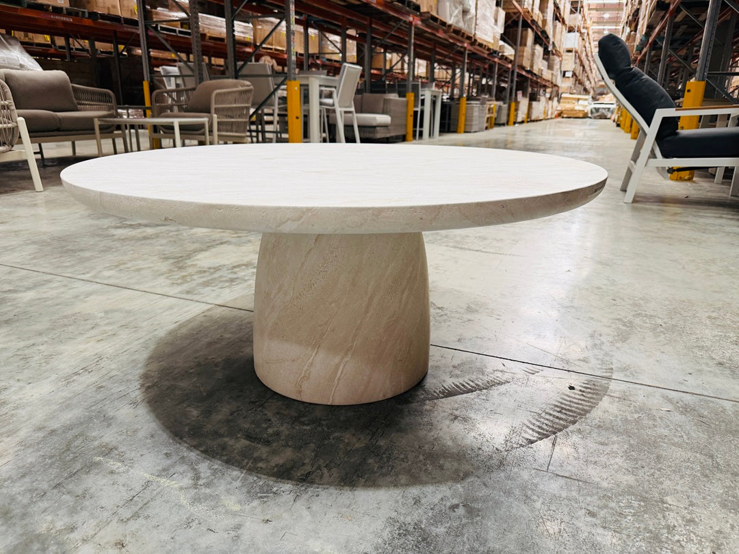 Cream Wash Outdoor Concrete Coffee Table