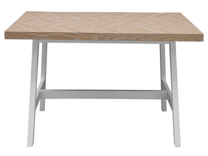 240cm White & Oak Timber Dining Table