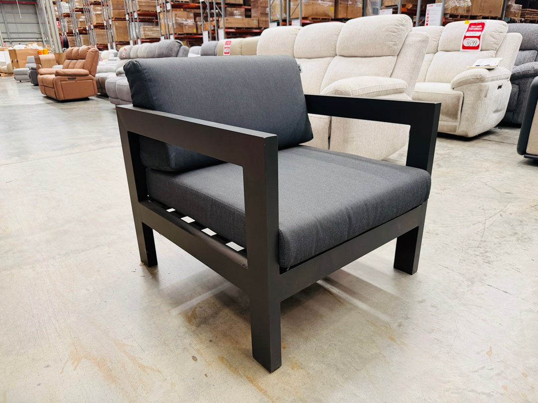 Dark Grey Outdoor 1 Seater Arm Chair