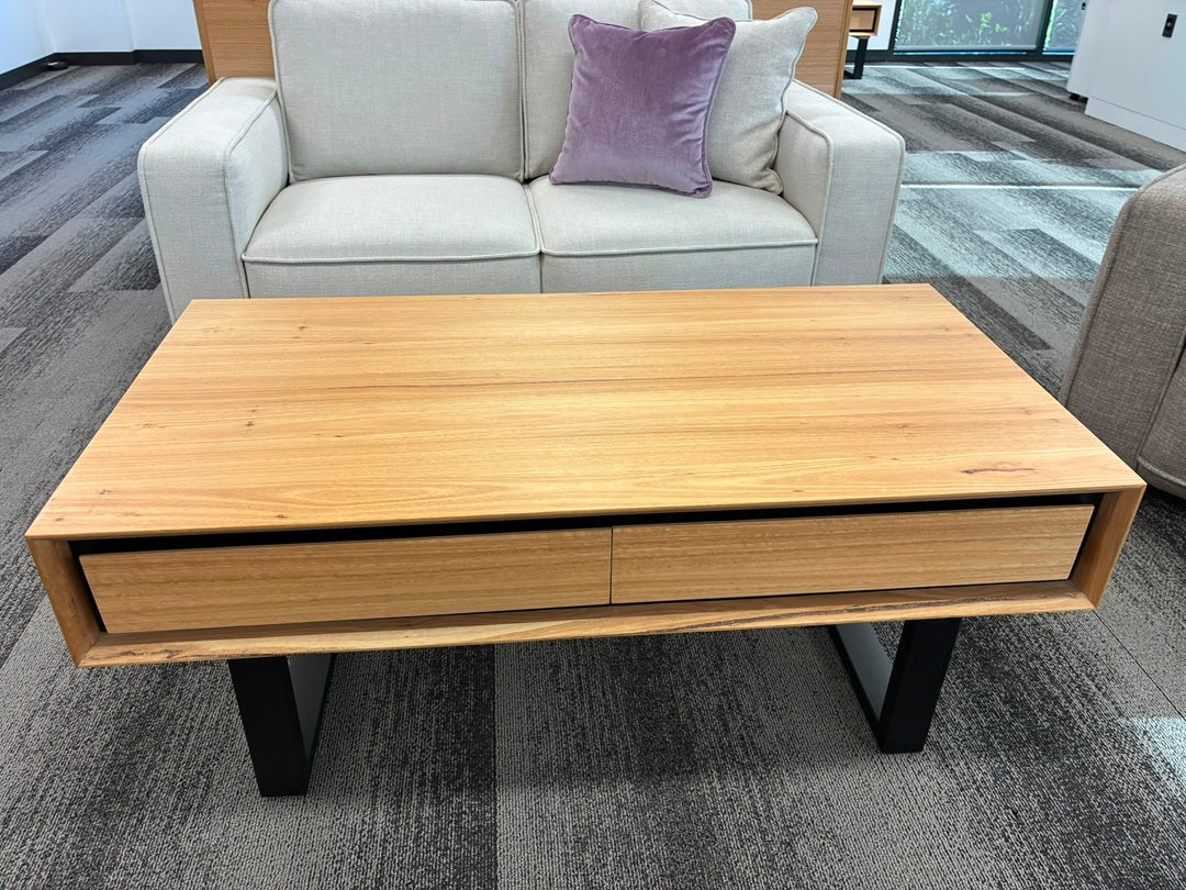 2 Drawer Coffee Table – Natural