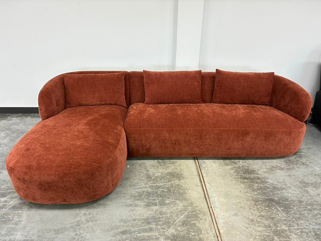 Penelope 2 Seater Sofa with LHF Chaise – Red