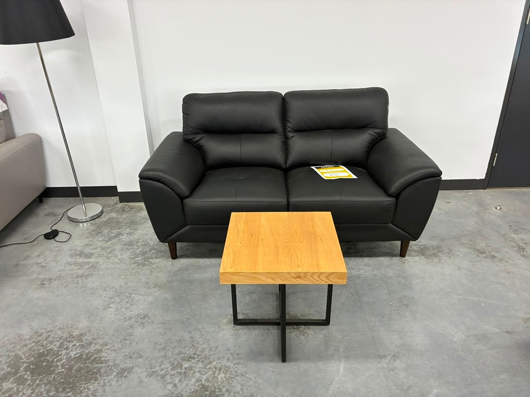 Leather 2 Seater Sofa – Black