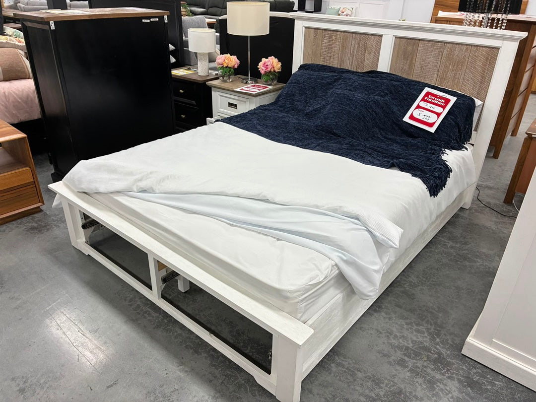 Queen Bed – Multi Colour Timber
