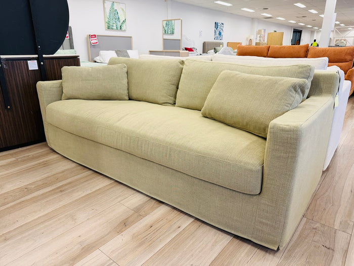 Fennel Green Fabric 3 Seater SlipCover Sofa