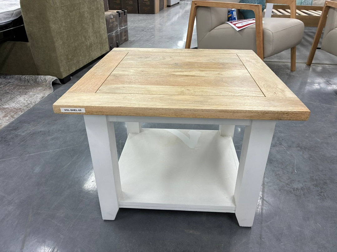 Lamp Table – Oak / White