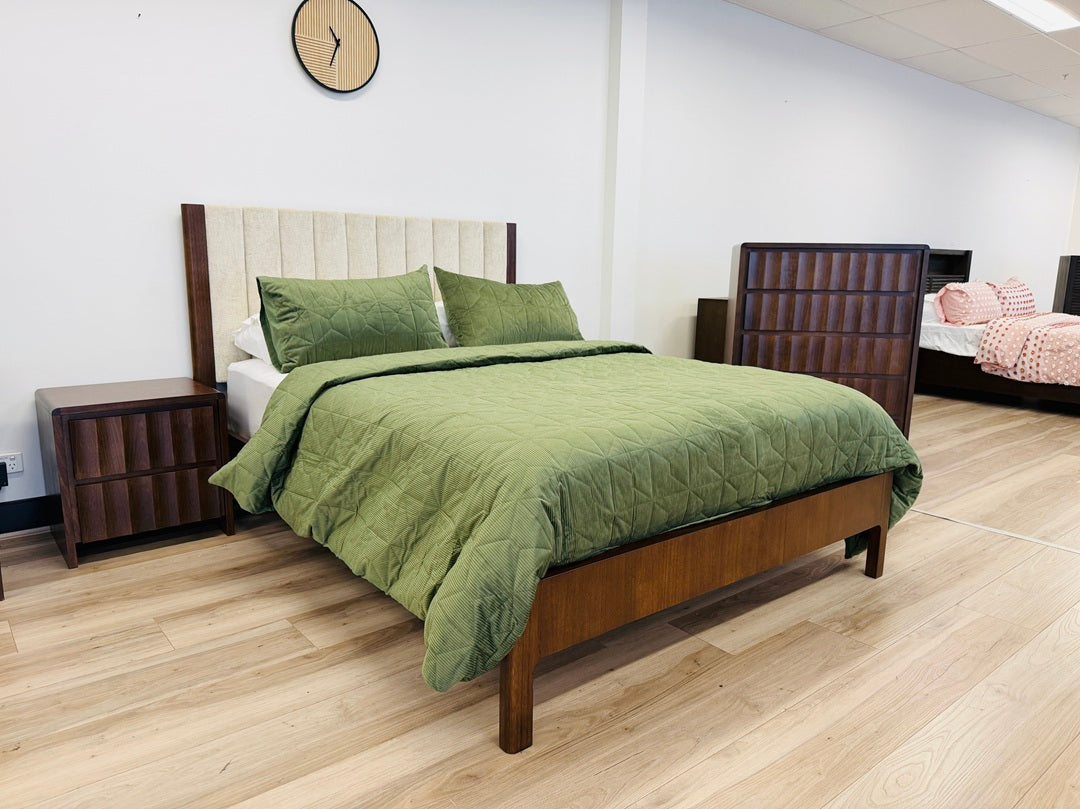 Mocca Timber 4pc Queen Tallboy Package