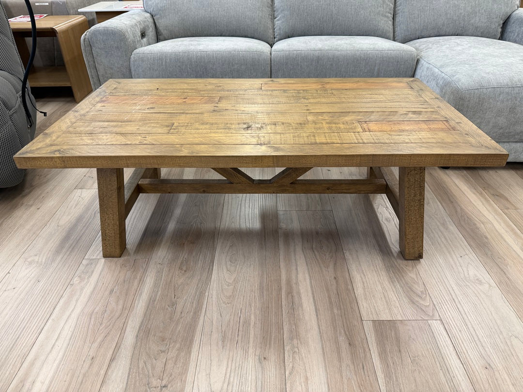 Natural Antique Wash Timber Coffee Table