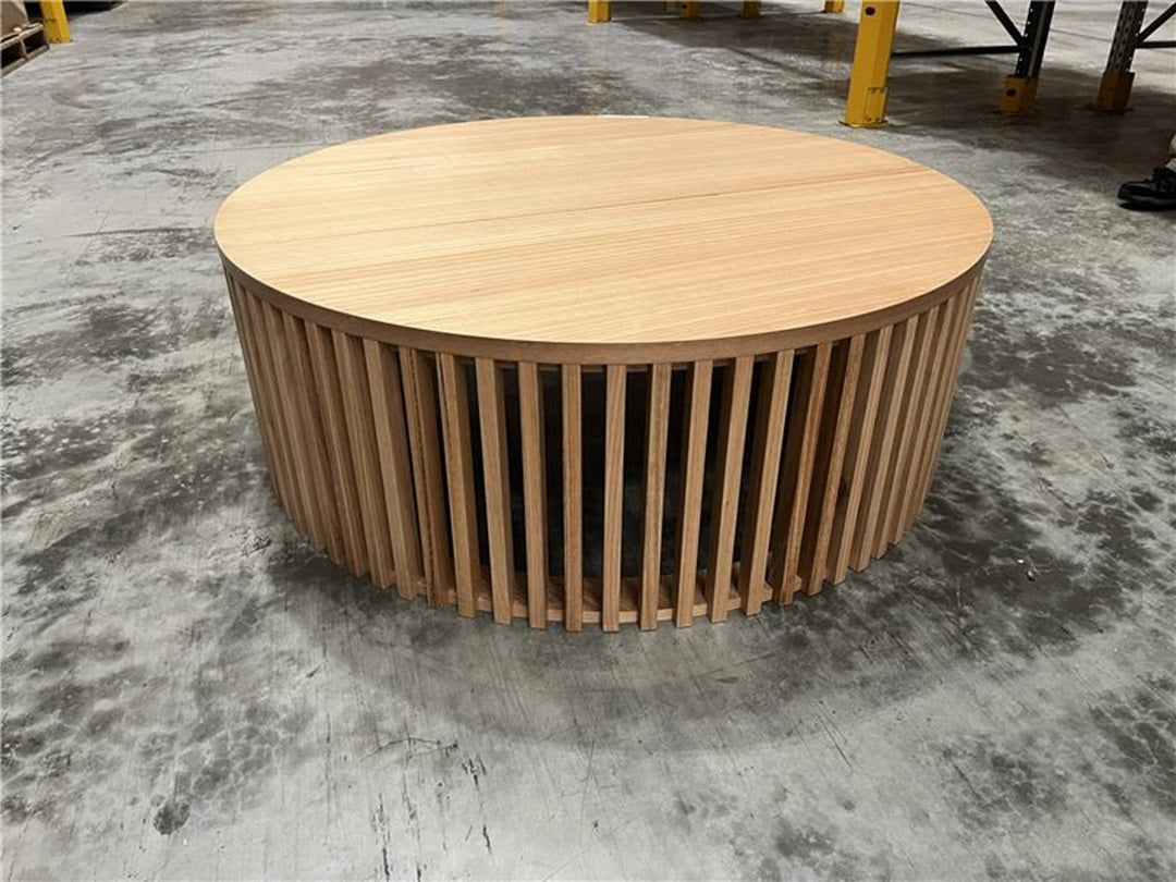Natural Timber 120CM Round Coffee Table