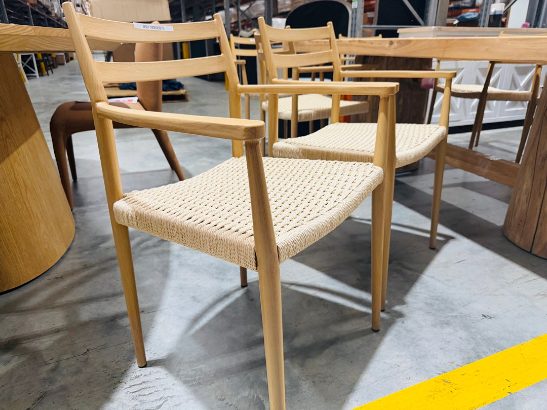 Natural Dining Chair with Rope Seat