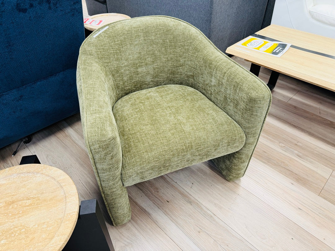 Olive Green Fabric Premium Arm Chair
