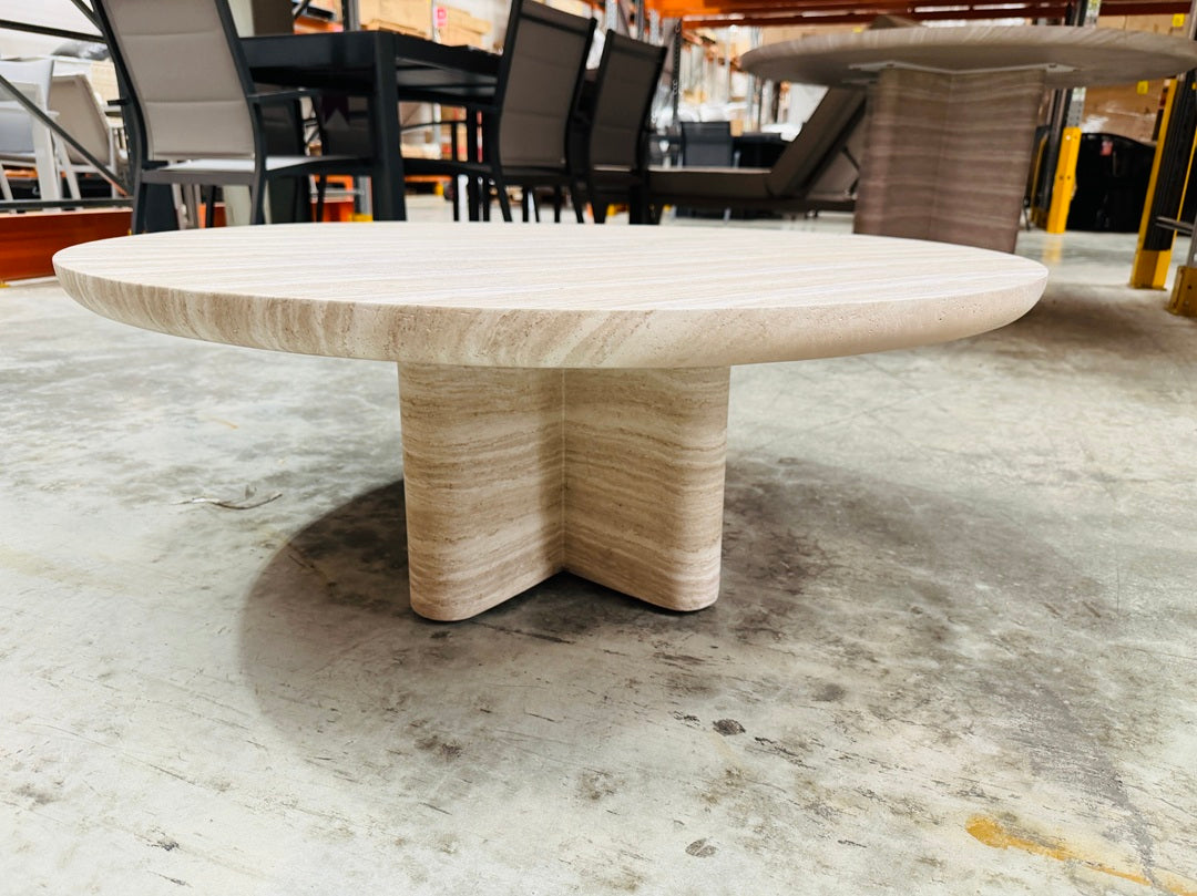 Outdoor Concrete Grey Swirl Coffee Table
