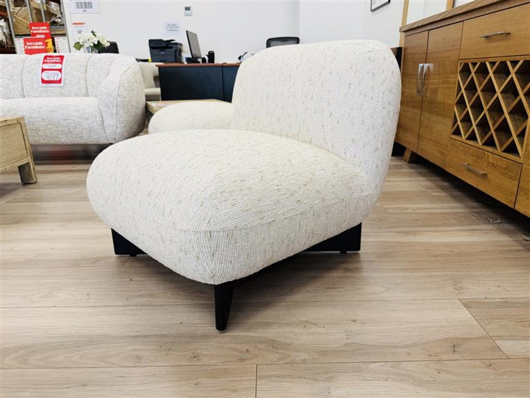 Premium Cream Fabric Accent Chair