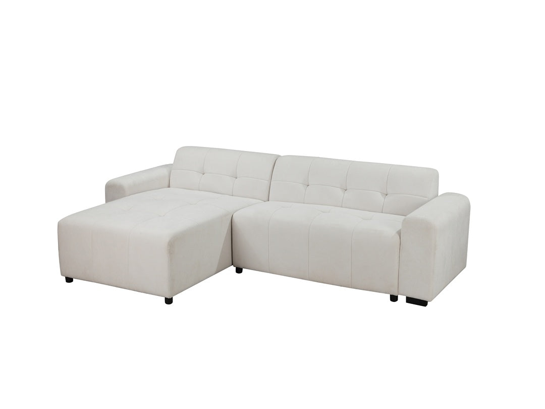 Natural Fabric 4 Seater with Chaise