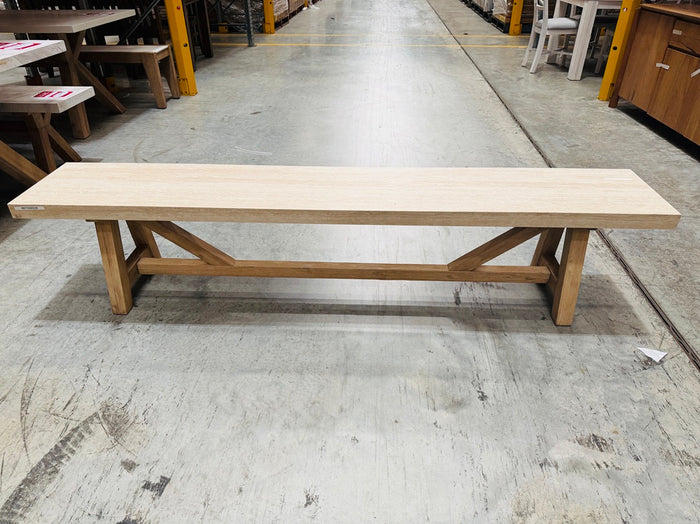 Sand Concrete Top Outdoor Bench