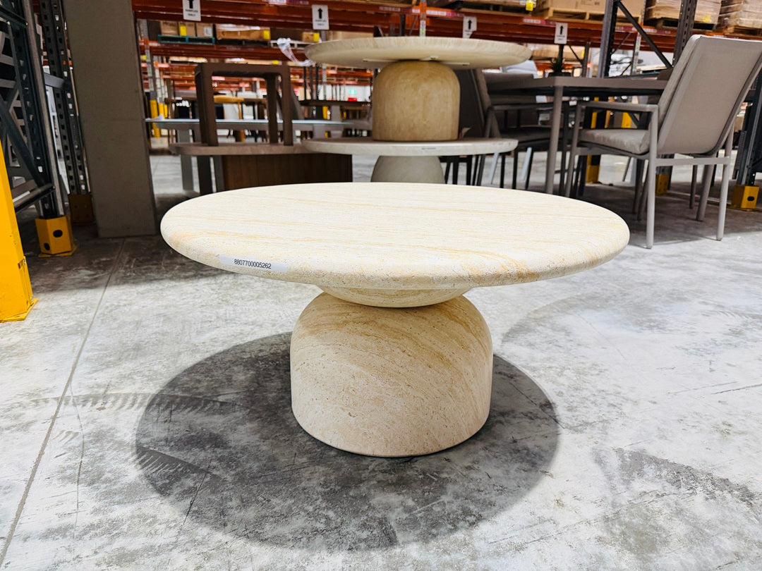 Sandstone Outdoor Stone Round Coffee Table