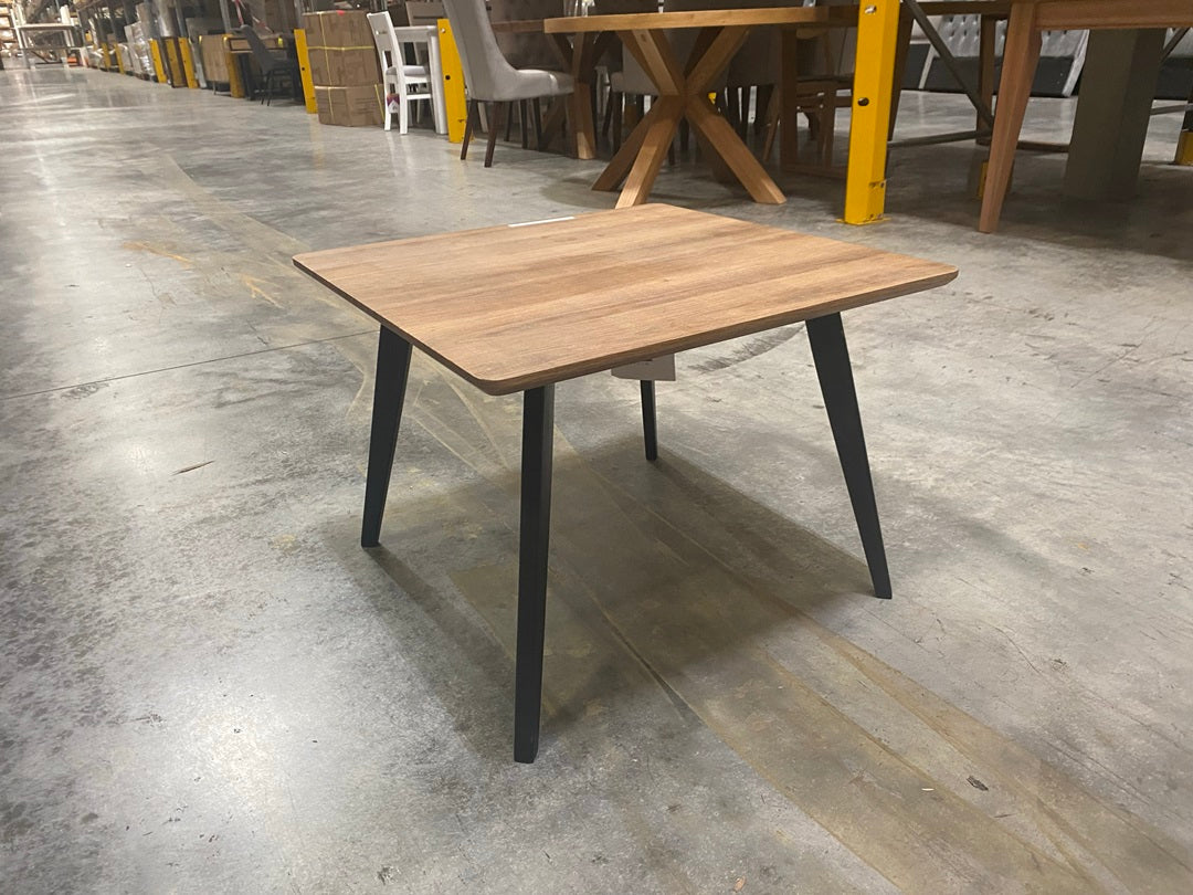 Timber Side Table with Metal Legs