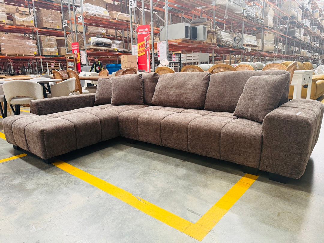 Truffle Fabric Chaise Lounge