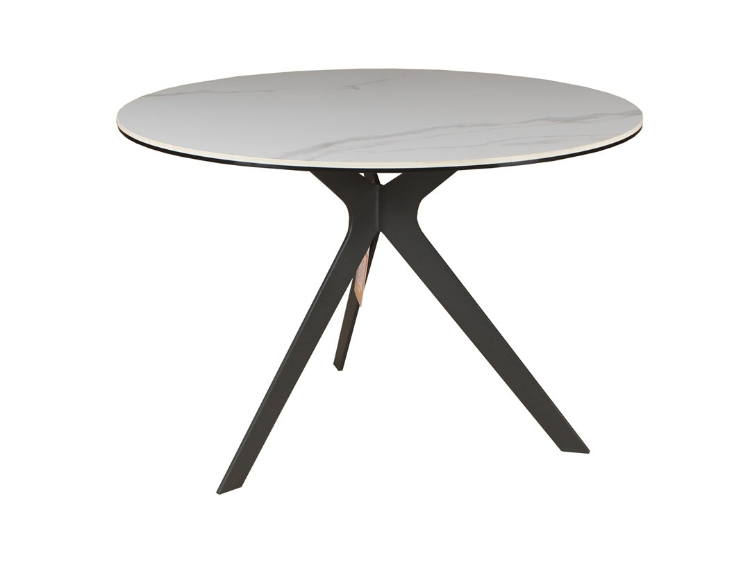 60cm White Round Side Table