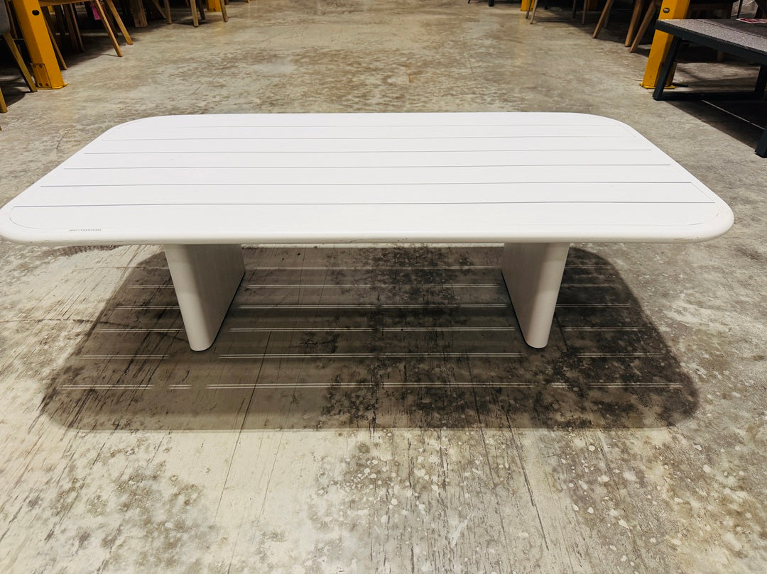 White Aluminium Outdoor Coffee Table