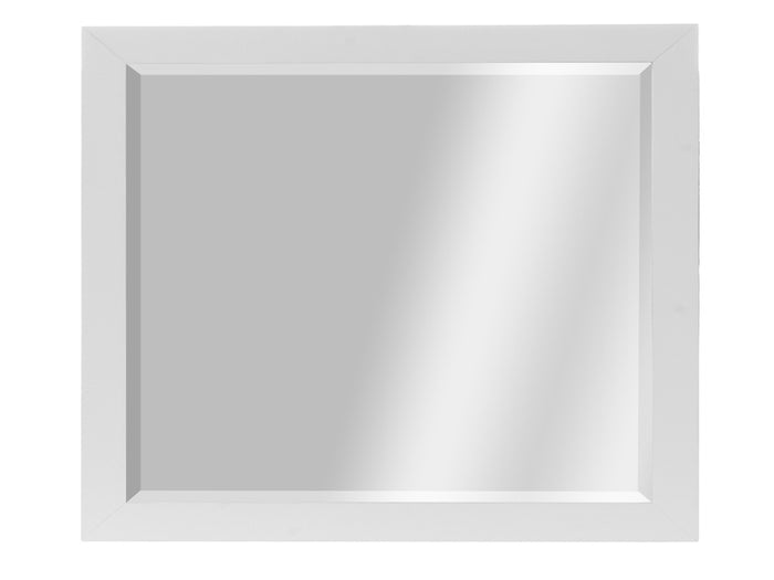 White 95cm Square Mirror