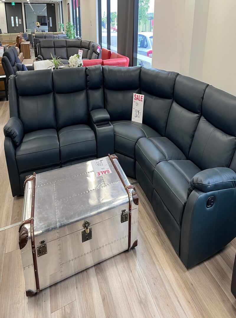 Mid Gray Corner Lounge Seconds Furniture